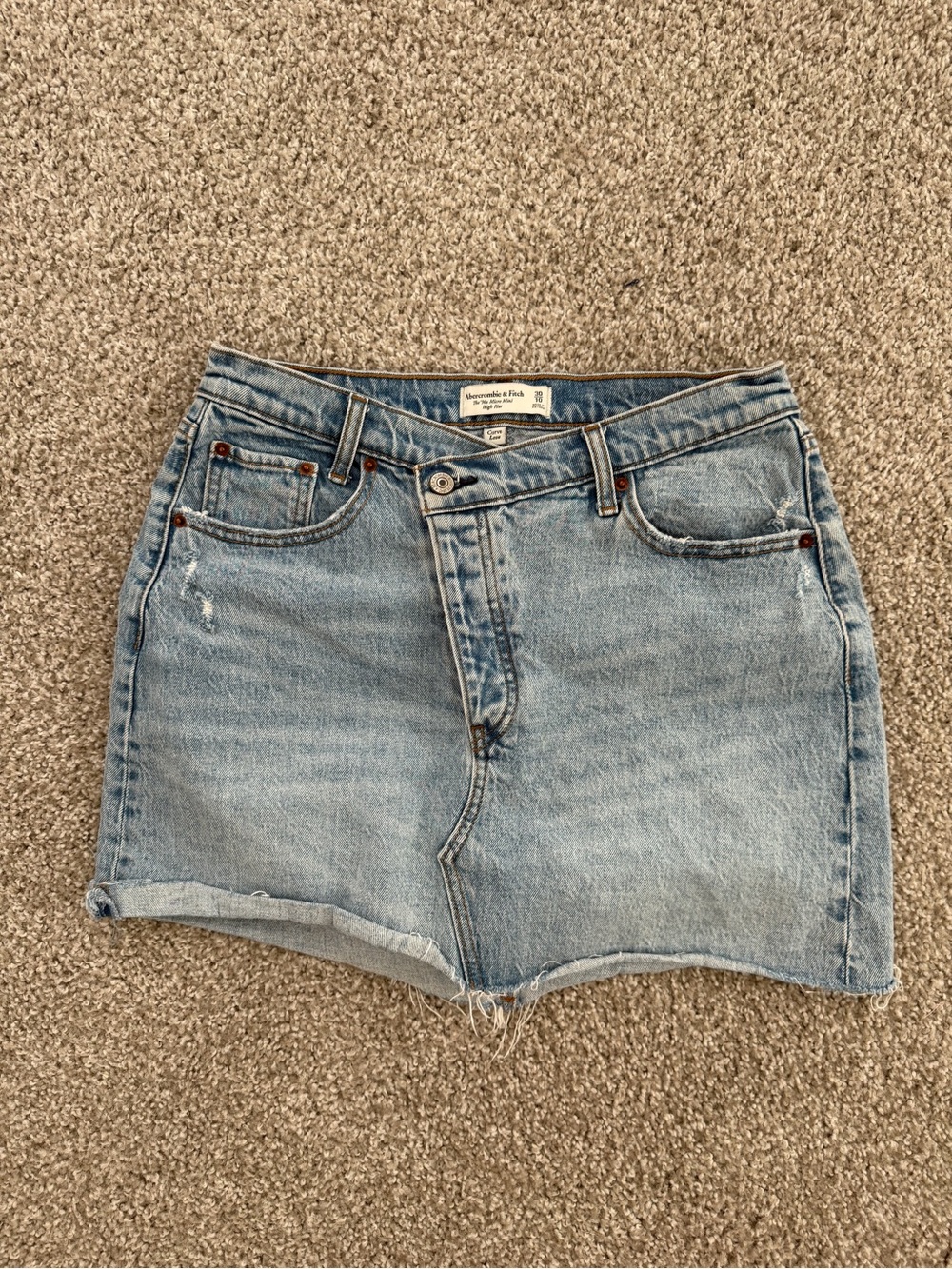 Abercrombie & Fitch Light Wash Denim Jean Shorts